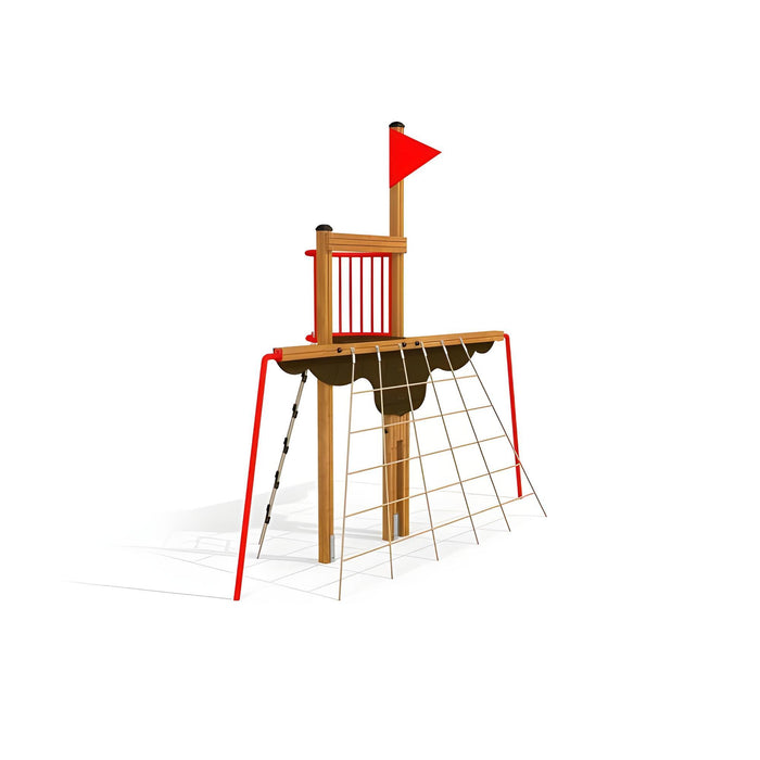 Gewerbefabrik Klettergeruest Tius Outdoor Spielgeraet Kletterturm 3 Jahre Holz Spielplatz