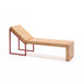 Gewerbefabrik Liegebank Herrenberg Outdoor Liege Liegebank Holz Rot RAL 3001