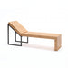 Gewerbefabrik Liegebank Herrenberg Outdoor Liege Liegebank Holz Schwarz RAL 9017