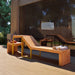 Gewerbefabrik Liegebank Herrsching Outdoor Liege Liegebank Holz Gelb RAL 1028 Park