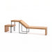 Gewerbefabrik Liegebank Herrsching Outdoor Liege Liegebank Holz Grau RAL 7011