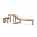 Gewerbefabrik Liegebank Herrsching Outdoor Liege Liegebank Holz Schwarz RAL 9017