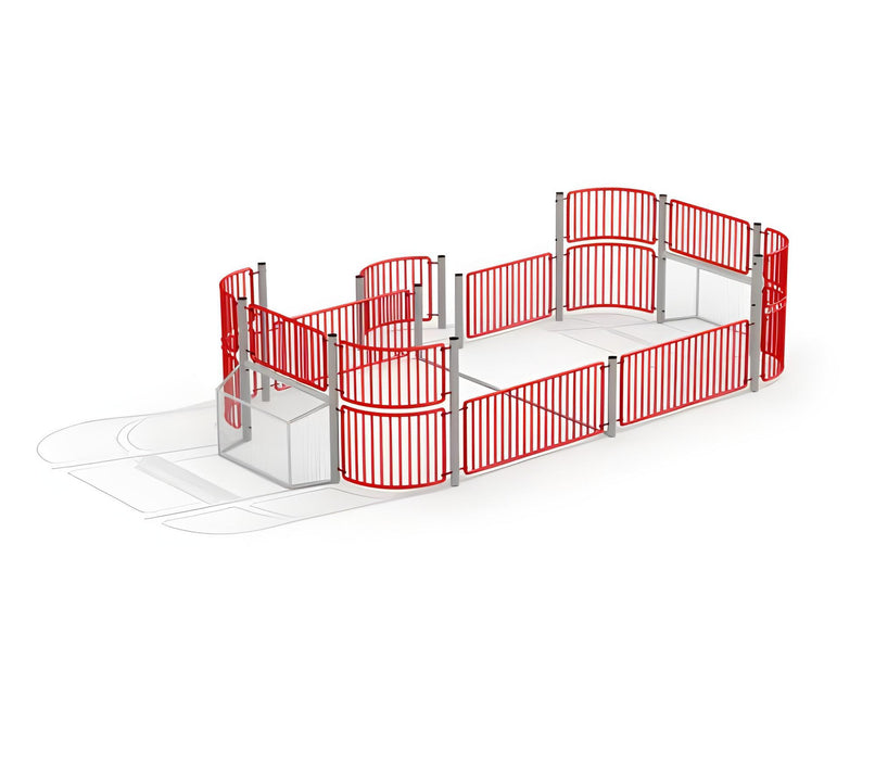 Gewerbefabrik Multisport Anlage Alfio Outdoor Sport Arena Stahl Training