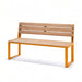 Gewerbefabrik Sitzbank Arnsberg Outdoor Bank Parkbank Holz Gelb RAL 1028