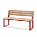 Gewerbefabrik Sitzbank Arnsberg Outdoor Bank Parkbank Holz Rot RAL 3001