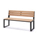 Gewerbefabrik Sitzbank Arnsberg Outdoor Bank Parkbank Holz Schwarz RAL 9017