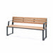 Gewerbefabrik Sitzbank Arnschwang Outdoor Bank Parkbank Holz Grau RAL 7011