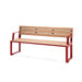 Gewerbefabrik Sitzbank Arnschwang Outdoor Bank Parkbank Holz Rot RAL 3001