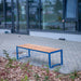 Gewerbefabrik Sitzbank Arnsdorf Outdoor Bank Parkbank Holz Blau RAL 5005 Park