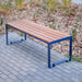 Gewerbefabrik Sitzbank Arnsdorf Outdoor Bank Parkbank Holz Blau RAL 5005 Stadt
