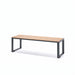 Gewerbefabrik Sitzbank Arnsdorf Outdoor Bank Parkbank Holz Grau RAL 7011