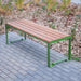 Gewerbefabrik Sitzbank Arnsdorf Outdoor Bank Parkbank Holz Grün RAL 6018 Stadt