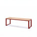 Gewerbefabrik Sitzbank Arnsdorf Outdoor Bank Parkbank Holz Rot RAL 3001