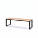 Gewerbefabrik Sitzbank Arnsdorf Outdoor Bank Parkbank Holz Schwarz RAL 9017