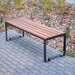 Gewerbefabrik Sitzbank Arnsdorf Outdoor Bank Parkbank Holz Schwarz RAL 9017 Stadt