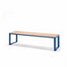 Gewerbefabrik Sitzbank Arnsfeld Outdoor Bank Parkbank Holz Blau RAL 5005