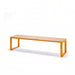 Gewerbefabrik Sitzbank Arnsfeld Outdoor Bank Parkbank Holz Gelb RAL 1028