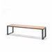Gewerbefabrik Sitzbank Arnsfeld Outdoor Bank Parkbank Holz Grau RAL 7011
