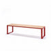 Gewerbefabrik Sitzbank Arnsfeld Outdoor Bank Parkbank Holz Rot RAL 3001