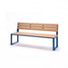 Gewerbefabrik Sitzbank Arnstadt Outdoor Bank Parkbank Holz Blau RAL 5005