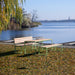 Gewerbefabrik Sitzbank Arnstadt Outdoor Bank Parkbank Holz Grün RAL 6018 Stadt
