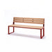 Gewerbefabrik Sitzbank Arnstadt Outdoor Bank Parkbank Holz Rot RAL 3001