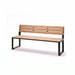Gewerbefabrik Sitzbank Arnstadt Outdoor Bank Parkbank Holz Schwarz RAL 9017