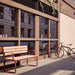 Gewerbefabrik Sitzbank Arnstein Outdoor Bank Parkbank Holz Rot RAL 3001 Park