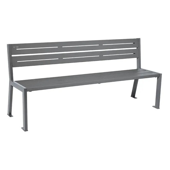 Gewerbefabrik Sitzbank Bexbach Outdoor Bank Parkbank Stahl Schule