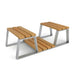 Gewerbefabrik Sitzbank Bremm Outdoor Bank Parkbank Stahl Sitzbank
