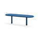 Gewerbefabrik Sitzbank Eich Outdoor Bank Parkbank Stahl Blau RAL 5005