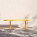 Gewerbefabrik Sitzbank Eich Outdoor Bank Parkbank Stahl Gelb RAL 1028 Park