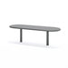 Gewerbefabrik Sitzbank Eich Outdoor Bank Parkbank Stahl Grau RAL 7011