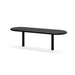 Gewerbefabrik Sitzbank Eich Outdoor Bank Parkbank Stahl Schwarz RAL 9017