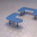 Gewerbefabrik Sitzbank Eichendorf Outdoor Bank Parkbank Stahl Blau RAL 5005 Stadt