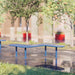 Gewerbefabrik Sitzbank Eichenzell Outdoor Bank Parkbank Stahl Blau RAL 5005 Park