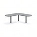 Gewerbefabrik Sitzbank Eichwalde Outdoor Bank Parkbank Stahl Grau RAL 7011