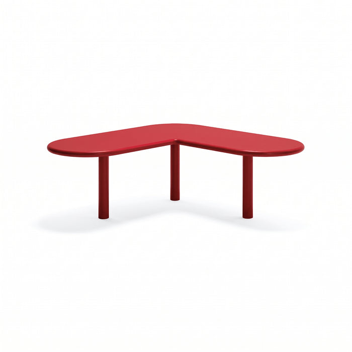 Gewerbefabrik Sitzbank Eichwalde Outdoor Bank Parkbank Stahl Rot RAL 3001