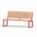 Gewerbefabrik Sitzbank Eppelborn Outdoor Bank Parkbank Holz Rot RAL 3001