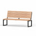 Gewerbefabrik Sitzbank Eppelborn Outdoor Bank Parkbank Holz Schwarz RAL 9017