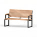 Gewerbefabrik Sitzbank Eppelheim Outdoor Bank Parkbank Holz Schwarz RAL 9017