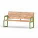 Gewerbefabrik Sitzbank Eppendorf Outdoor Bank Parkbank Holz Grün RAL 6018