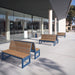 Gewerbefabrik Sitzbank Eppenrod Outdoor Bank Parkbank Holz Blau RAL 5005 Stadt
