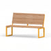 Gewerbefabrik Sitzbank Eppenrod Outdoor Bank Parkbank Holz Gelb RAL 1028