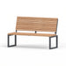 Gewerbefabrik Sitzbank Eppenrod Outdoor Bank Parkbank Holz Grau RAL 7011