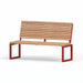 Gewerbefabrik Sitzbank Eppenrod Outdoor Bank Parkbank Holz Rot RAL 3001