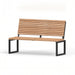 Gewerbefabrik Sitzbank Eppenrod Outdoor Bank Parkbank Holz Schwarz RAL 9017