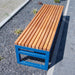 Gewerbefabrik Sitzbank Eppingen Outdoor Bank Parkbank Holz Blau RAL 5005 Park