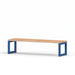 Gewerbefabrik Sitzbank Eppingen Outdoor Bank Parkbank Holz Blau RAL 5005