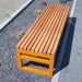 Gewerbefabrik Sitzbank Eppingen Outdoor Bank Parkbank Holz Gelb RAL 1028 Park